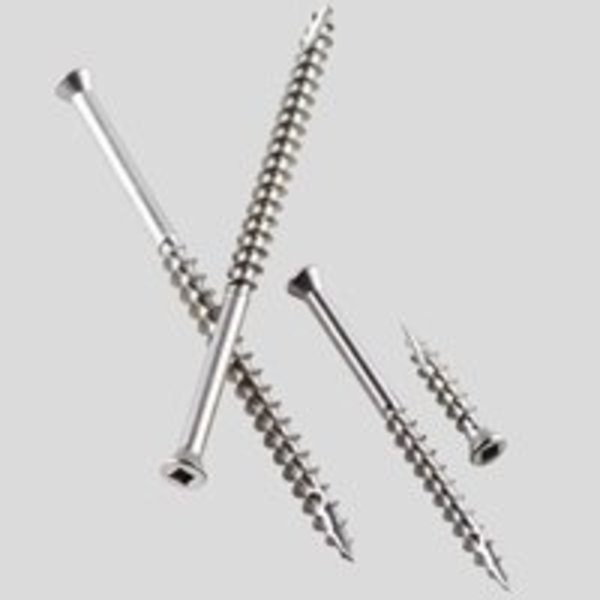 Simpson Strong-Tie Wood Screw, #10, Stainless Steel Flat Head Square Drive S10250DBB